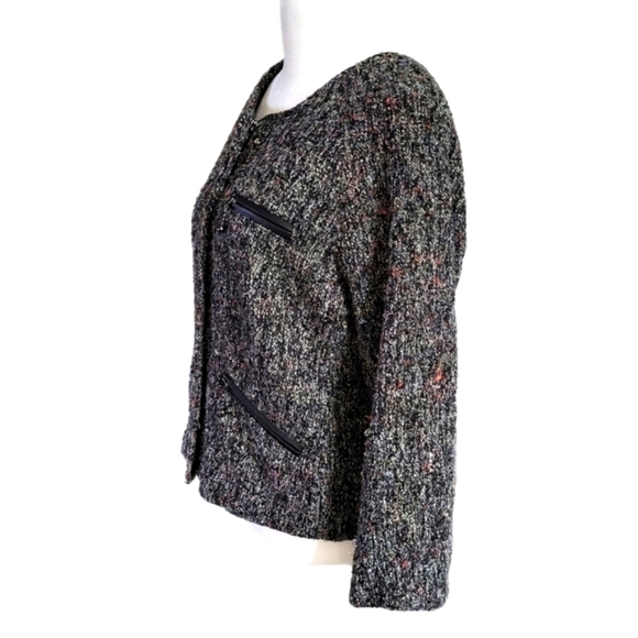 NWOT Sanctuary Anthropologie blazer, full zip jacket, zip pockets, Sz Lg - Picture 11 of 16